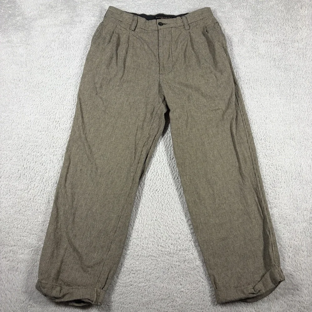 Banana Republic Smithfield Dress Pants Chino Houndstooth Mens 30R